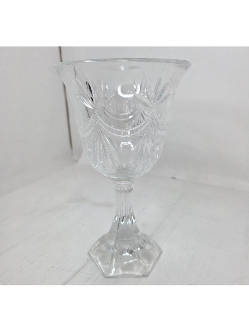 Beautiful Vintage 9" Crystal Pedestal Vase from the Godinger Shannon Collection